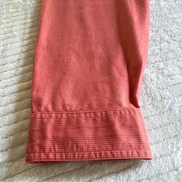 Size XL Linden Hill Coral Floral Embroidered Button Down Jacket - Picture 2 of 7